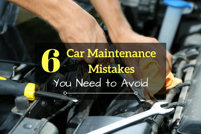 Common car maintenance mistakes to avoid